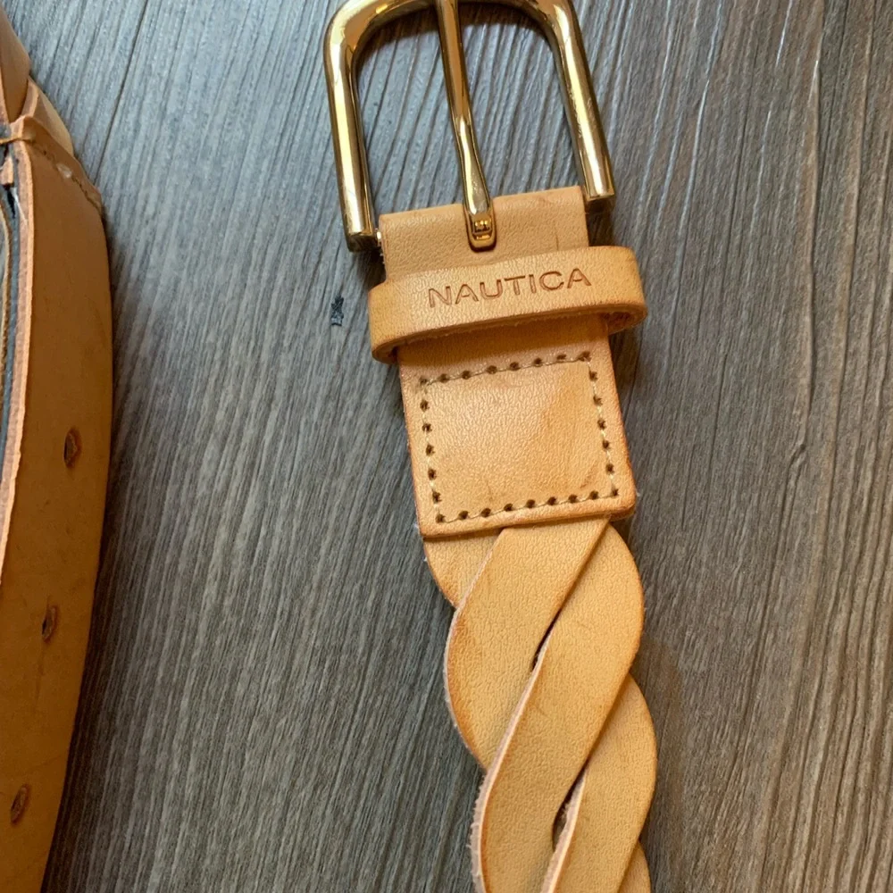 Nautical leather belt - Picture 2 of 7